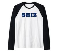 Wicked Shiz University Collegiate Faux Embroidery f&b Raglan Baseball Tee