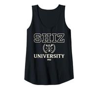 Wicked Shiz University Emblem Tank Top, Women, Black, X-Large