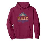 Wicked Shiz University Pullover Hoodie, Adult Unisex, Burgundy, XX-Large