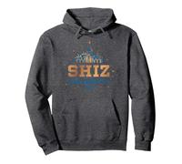 Wicked Shiz University Pullover Hoodie, Adult Unisex, Dark Heather Grey, Large