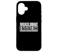Wicked Smaht Engineah Wicked Smart Engineer Distressed Smaah Case for iPhone 16