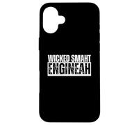 Wicked Smaht Engineah Wicked Smart Engineer Distressed Smaah Case for iPhone 16 Plus