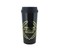 Wicked Travel Mug | 450ml Capacity | Glinda & Elphaba | Official Wicked Merchandise | Film & Musical