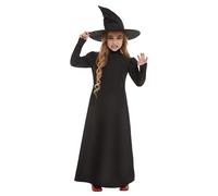 Wicked Witch Girls Fancy Dress Costume Kids Medium - Age 7-9