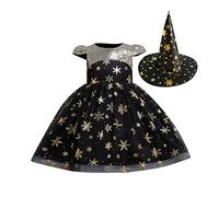Wicked Witch Girls Halloween Fancy Dress Cosplay Role Play Fancy Dress Outfit Toddler Girls Halloween Costumes Costume Set for Kids Worst Witch Costume Kids Outfit Cosplay for