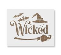 Wicked Witch Stencil - Craft Airbrush Painting Wall Art Decor DIY Template 7.5 Mil Mylar Plastic Reusable