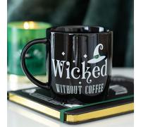 Wicked Without Coffee Mug - Witch Hat Design, 340Ml, Microwave & Dishwasher Safe