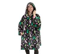 Wicked Glinda Elphaba Womens Multicoloured Blanket Hoodie | Cosy Fleece Loungewear with Hood & Long Sleeves | Perfect for Movie Nights & Relaxation Merch