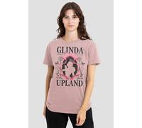 Wicked Women's Glinda Upland Good News Witch T-Shirt, Pink | Size: Large Wicked Pink L