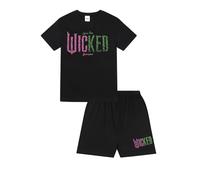 Wicked Womens Ladies Short Pyjama Set (12-14) Black