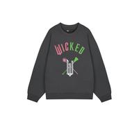 Wicked Womens/Ladies Wand And Broom SweatshirtXL Charcoal NS8941