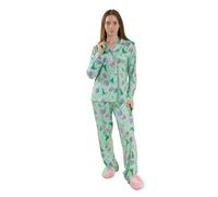 Wicked Womens Multicolour Long Sleeve Long Leg Pyjama Set | Classic Collared Sleepwear with Movie Character Design | Perfect for Relaxing Nights Merch - X-Large