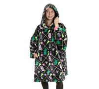 Wicked Glinda Elphaba Womens Multicoloured Blanket Hoodie | Cosy Fleece Loungewear with Hood & Long Sleeves | Perfect for Movie Nights & Relaxation Merch