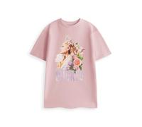 Wicked Glinda Womens Pink Floral Short Sleeved T-Shirt | Crew Neck Graphic Tee | Movie Merch for Casual Wear | Lightweight Top Design | Ladies Top Merch - XXX-Large