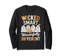 Wicked Wonderfully Smart Different Cute Ghost Classroom Long Sleeve T-Shirt