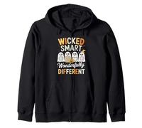 Wicked wonderfully smart different cute ghost classroom Zip Hoodie