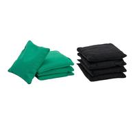 Wicked Wood Games Cornhole Bags - 2x4 Official ACO Compliant - Multiple Color Options (Black/Green)