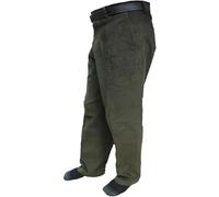 WICKEDFASHIONS123 Mens Corduroy Cotton Pants Straight Legs Pants Adults Office Trouser Work Wear Casual Trousers Regular Fit Heavy Duty Cotton Bottoms Plus Size W30/L27 - W50/L31 Olive