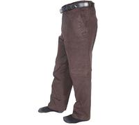 Mens Corduroy Cotton Pants Straight Legs Pants Adults Work Wear Casual Trousers Regular Fit Heavy Duty Bottoms Brown Waist 32 Inches/Inside Leg 29 Inches