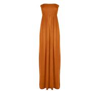 WICKEDFASHIONS123 Women Sleeveless Sheering Maxi Ladies Summer Wear Bandeau Neck Loungewear Dress