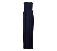 WICKEDFASHIONS123 Women Sleeveless Sheering Maxi Ladies Summer Wear Bandeau Neck Loungewear Dress Navy