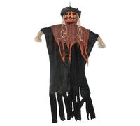 WickedFun® 150cm Hanging Pumpkin Scarecrow Halloween Decorations Accessories - Spooky Hanging Ghosts Skelton Horror Night Party Accessory