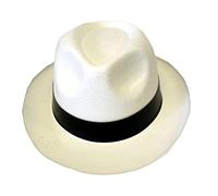 WickedFun® ADULT MEN GANGSTER WHITE HAT TIE BRACES SET FELT TRILBY AL CAPONE MAFIA 1920s FANCY DRESS PARTY ACCESSORIES (White Hat)