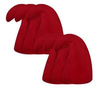 WickedFun® Adult Pack Of 1/3/6/12 Red Gnome Hats, Unisex Fairytale Elf Garden Dwarf Hat Christmas Halloween Fancy Dress Cosplay Costume Headwear Accessory For Birthday Cosplay Party, (Pack Of 6)