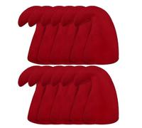 WickedFun® Adult Pack Of 1/3/6/12 Red Gnome Hats, Unisex Fairytale Elf Garden Dwarf Hat Christmas Halloween Fancy Dress Cosplay Costume Headwear Accessory For Birthday Cosplay Party, (Pack Of 12)