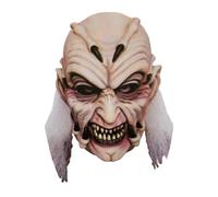 WickedFun® Adult Scary Circus ClownMask - Men Women Latex Halloween Killers Horror Face Full Mask Cosplay Costume Theme Party Props (Demon Creep Mesh Mask, One Size)