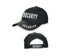 WickedFun® Adult Unisex Military Combat Black SWAT FBI Security Army Baseball Cap Hat Sun Visor for Mens Womens (Security Hat)