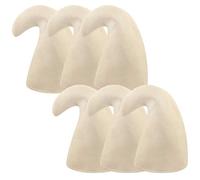 WickedFun® Adult White Gnome Hats, Unisex Pack Of 1/3/6/12 Fairytale Elf Garden Dwarf Hat Christmas Halloween Fancy Dress Cosplay Costume Headwear Accessory For Birthday Cosplay Party