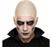 WickedFun Bald Cap for Adults, Realistic Latex Bald Head Cover Costume Accessory, Stretchy Skin Tone Cap for Halloween, Cosplay, Theatre, Stage Performance, Fancy Dress Parties & Makeup Effects