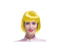 WickedFun® Colorful Short Bob Wigs Cosplay Costume Wig For Women And Girls Daily Party Ladies Hairpiece Straight Hair Wig's (Yellow)