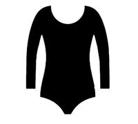 WickedFun CRAZY CHICK® Ballet Leotard For Girls Black Gymnastics Leotard Full Sleeve & Sleeveless - Dance Tops Bodysuit Leotards For Toddler Kids