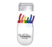 WickedFun® Deluxe GAY PRIDE FANCY DRESS ACCESSORY Rainbow Hats Jewellery LGBT Parade Party Lot UK (Rainbow Fan Brush Make-up)