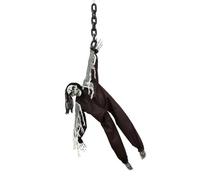 WickedFun® Hanging Animated Reaper W/Light-Up Eyes & Soul - Spooky Hanging Ghosts Skelton Horror Night Halloween Party Accessory