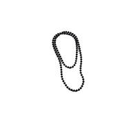 WickedFun LADIES GIRLS NEON UV BRIGHT BEADS NECKLACE 80'S PARTY FANCY DRESS (Black)