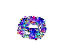 WickedFun LED Flower Headband - Pack of 12 Light Up LED Flower Headband - Women Girls Crown Flower Headdress for Wedding Halloween Christmas and Party Decor