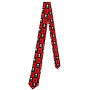 WickedFun Mens Slim Skinny Solid Color Plain Stripe Satin RainbowTie Neck tie Check Novelty (Skull and Stars)
