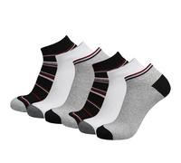 WickedFun Mens Trainer Socks, 3/6/12 Pairs Cotton Low Cut Breathable Durable & Quick Drying Athletic Sports Ankle Socks For Men Women UK Size 6-11, (Mixed Design, Pack Of 6)
