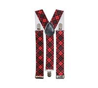 WickedFun® Robert Burns Night Scotland Scottish Tartan Braces & Bow Tie Set Theme Party Accessories (Braces)