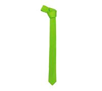 WickedFun Slim Tie For Men Solid Plain Colour Stripe Check Formal Skinny Classic Wedding Fashion Satin Novelty Necktie (Green)