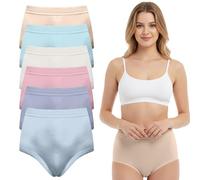 WickedFun Woman's Briefs, 3 Pcs Ladies Cotton Rich Knickers Maxi Brief Underwear Every Day Cotton Stretch Girls Brief Panties (UK, Numeric, 6, 8, Regular, Regular, Assorted)