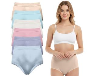 WickedFun Woman's Briefs, 3 Pcs Ladies Cotton Rich Knickers Maxi Brief Underwear Every Day Cotton Stretch Girls Brief Panties (UK, Numeric, 18, 20, Regular, Regular, Assorted)