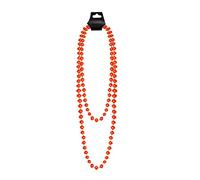 WickedFun® Womens Multicolour Neon Bead Necklaces - Long Necklace Stag Hen Night Party Bright Rave Fancy Dress Accessories (Neon Orange)