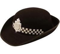 WickedFun WPC Style Policewoman Felt Hat - Ladies Police Officer Hat For Fancy Dress Pretend Play Halloween Party Costume Accessory