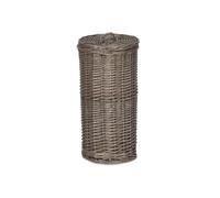 Wicker 3 Toilet Roll Holder Round Holder Red Hamper Brown One Size