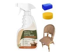 Wicker and Rattan Care Spray, 120ml Restore Natural Color and Protect Woven Furniture, Instant Vibrant Color Revival, For Rattan Sofas and Resin Dining Tables (1PCS)
