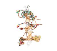 Wicker ball bird toy with bell and sisal Duvoplus